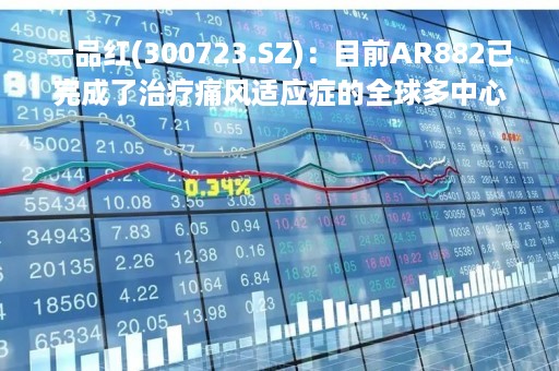 一品红(300723.SZ)：目前AR882已完成了治疗痛风适应症的全球多中心的临床Ⅱb期临床试验，产品展示出了高效性和安全性，且试验进展较同类产品进度靠前