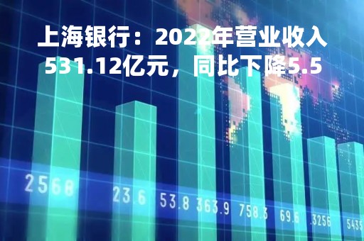 上海银行：2022年营业收入531.12亿元，同比下降5.54%