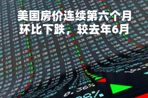 美国房价连续第六个月环比下跌，较去年6月峰值累跌4.4%