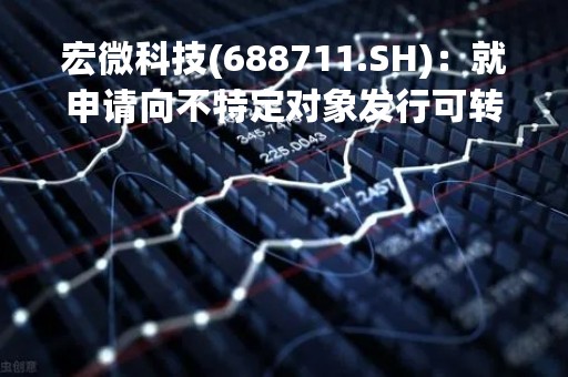 宏微科技(688711.SH)：就申请向不特定对象发行可转债 收到上交所审核中心意见落实函
