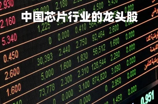 中国芯片行业的龙头股
