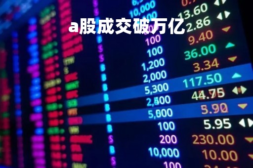 a股成交破万亿