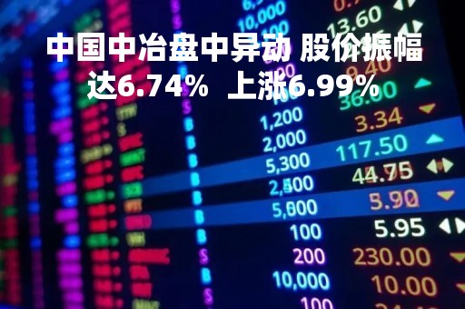 中国中冶盘中异动 股价振幅达6.74%  上涨6.99%