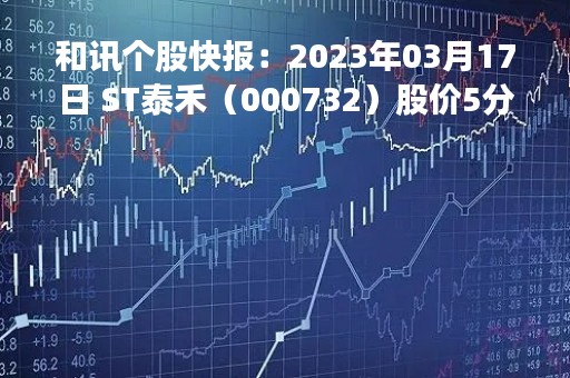 和讯个股快报：2023年03月17日 ST泰禾（000732）股价5分钟涨速大于1%