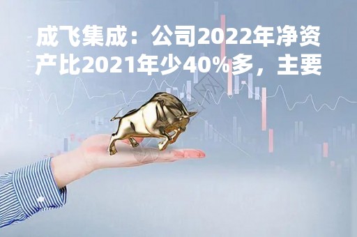 成飞集成：公司2022年净资产比2021年少40%多，主要系公司主要系公司所持中创新航股权公允价值减少所致
