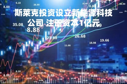 斯莱克投资设立新能源科技公司 注册资本1亿元