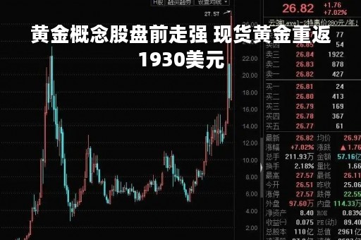 黄金概念股盘前走强 现货黄金重返1930美元