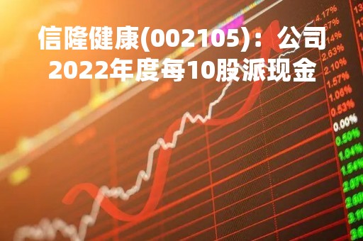 信隆健康(002105)：公司2022年度每10股派现金红利1.00元