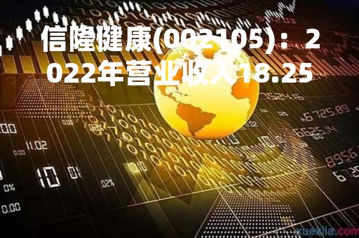 信隆健康(002105)：2022年营业收入18.25亿元，与上期同比减少30.72%