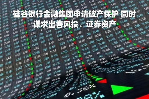 硅谷银行金融集团申请破产保护 同时谋求出售风投、证券资产