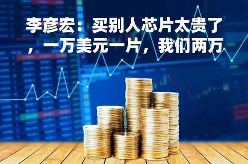 李彦宏：买别人芯片太贵了，一万美元一片，我们两万人民币就做下来了
