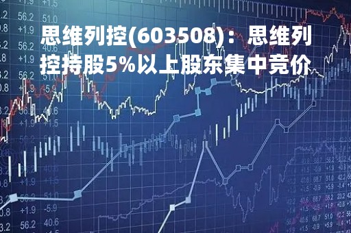 思维列控(603508)：思维列控持股5%以上股东集中竞价减持股份计划公告
