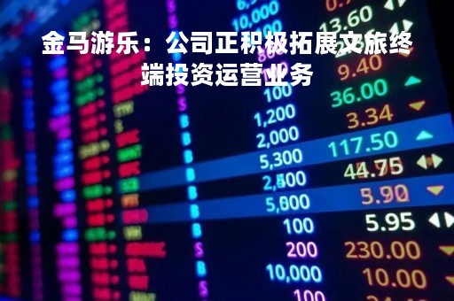 金马游乐：公司正积极拓展文旅终端投资运营业务