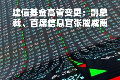 建信基金高管变更：副总裁、首席信息官张威威离任 新任张力铮为副总裁