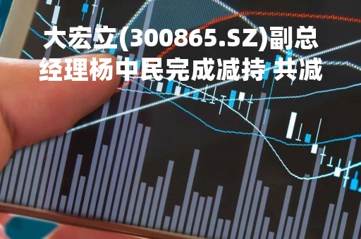 大宏立(300865.SZ)副总经理杨中民完成减持 共减持20.49万股