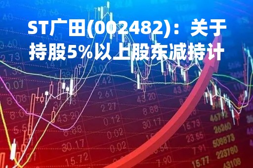 ST广田(002482)：关于持股5%以上股东减持计划时间过半的进展公告