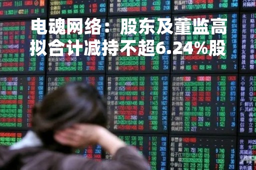 电魂网络：股东及董监高拟合计减持不超6.24%股份