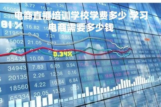 电商直播培训学校学费多少 学习电商需要多少钱 电商直播培训学校学费多少 学习电商需要多少钱
