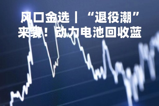风口金选｜“退役潮”来袭！动力电池回收蓝海已开启！多家上市公司布局，未来增长可期？
