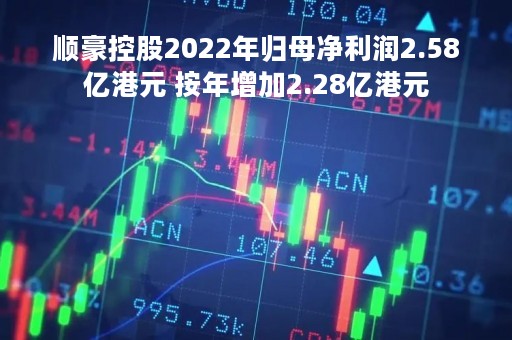 顺豪控股2022年归母净利润2.58亿港元 按年增加2.28亿港元