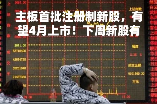 主板首批注册制新股，有望4月上市！下周新股有这些→