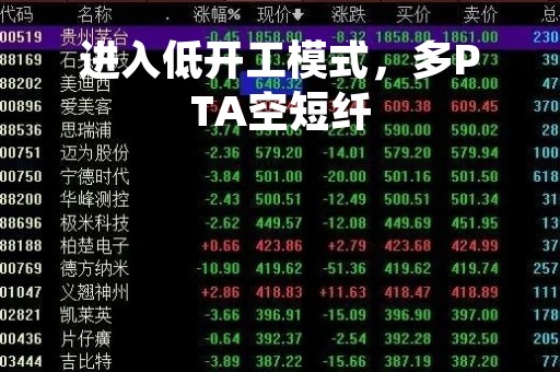 进入低开工模式，多PTA空短纤