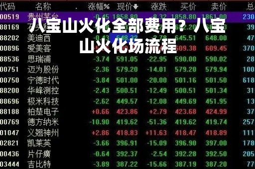 八宝山火化全部费用?八宝山火化场流程 八宝山火化全部费用?八宝山火化场流程