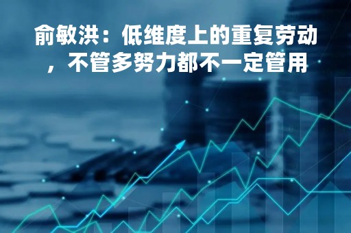 俞敏洪：低维度上的重复劳动，不管多努力都不一定管用