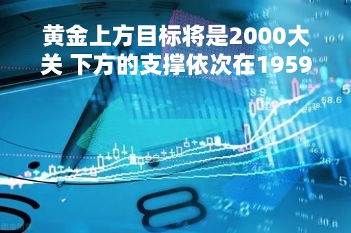 黄金上方目标将是2000大关 下方的支撑依次在1959和1937