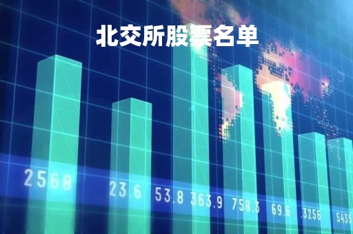 北交所股票名单