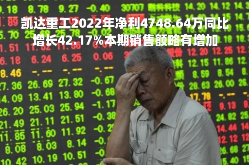 凯达重工2022年净利4748.64万同比增长42.17%本期销售额略有增加
