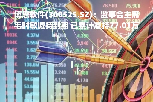 博思软件(300525.SZ)：监事会主席毛时敏减持到期 已累计减持77.01万股