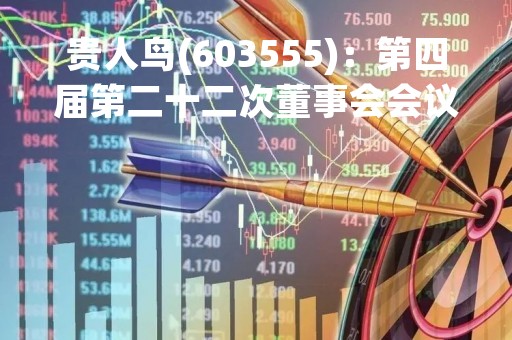 贵人鸟(603555)：第四届第二十二次董事会会议决议，审议《关于聘任公司总经理的议案》等议案