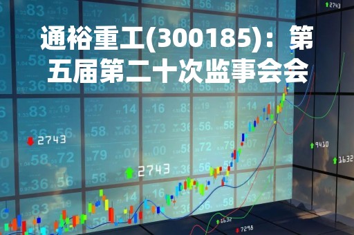 通裕重工(300185)：第五届第二十次监事会会议决议，审议关于增补公司监事的议案