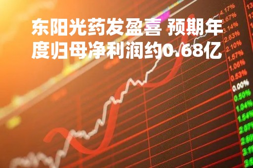 东阳光药发盈喜 预期年度归母净利润约0.68亿元