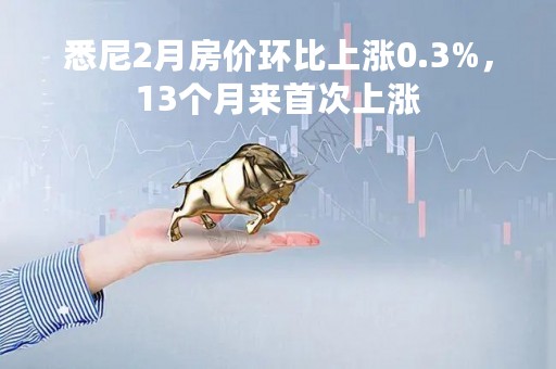 悉尼2月房价环比上涨0.3%，13个月来首次上涨