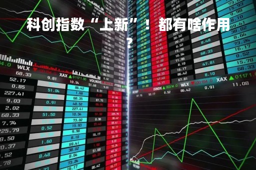 科创指数“上新”！都有啥作用？