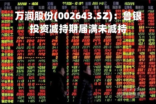 万润股份(002643.SZ)：鲁银投资减持期届满未减持