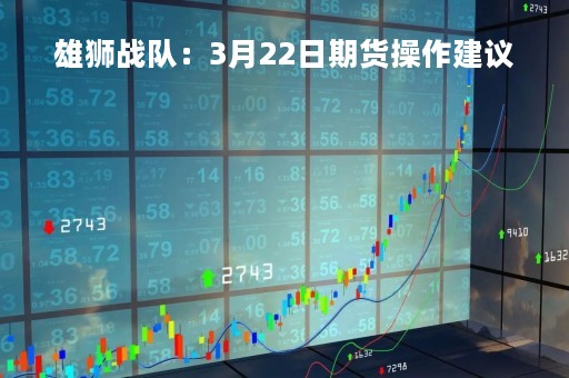 雄狮战队：3月22日期货操作建议