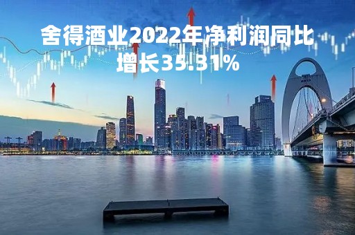 舍得酒业2022年净利润同比增长35.31%