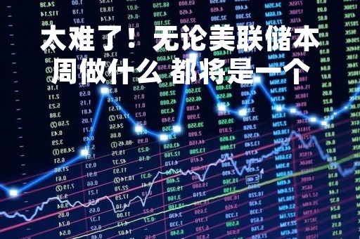太难了！无论美联储本周做什么 都将是一个错误