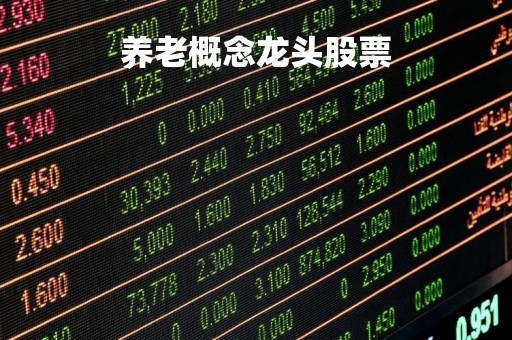 养老概念龙头股票「养老概念龙头股票有哪些东方国信」
