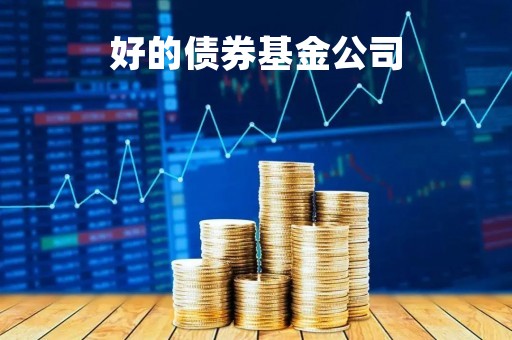 好的债券基金公司「债券做的好的基金公司」