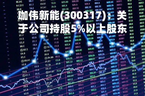 珈伟新能(300317)：关于公司持股5%以上股东减持时间过半的公告