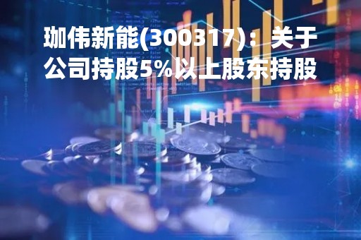 珈伟新能(300317)：关于公司持股5%以上股东持股比例变动达到1%