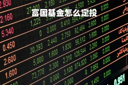 富国基金怎么定投「富国基金定投好吗」