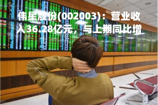 伟星股份(002003)：营业收入36.28亿元，与上期同比增加8.12%