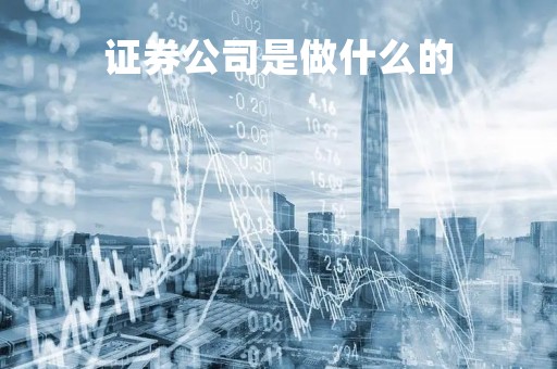 证券公司是做什么的「怎么买股票 新手入门」