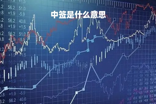 中签是什么意思「申购中签是什么意思」