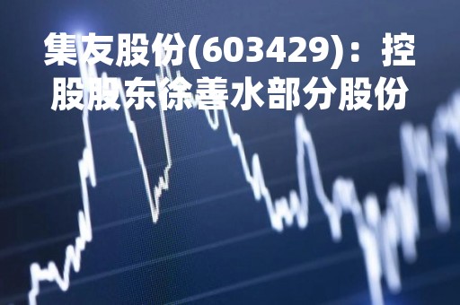 集友股份(603429)：控股股东徐善水部分股份被冻结